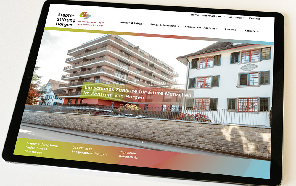 Webdesign Horgen Stapfer Stiftung Horgen